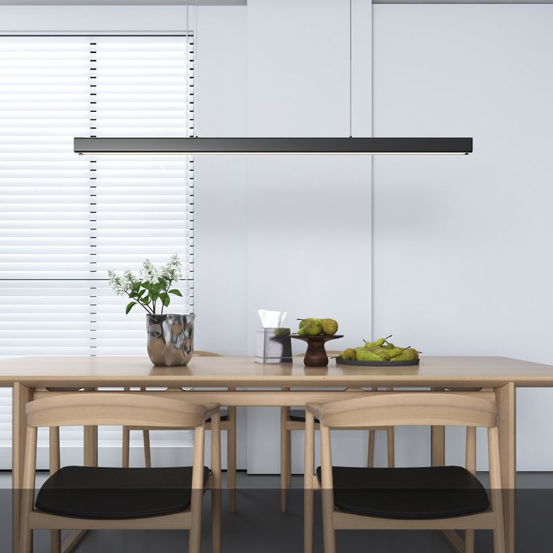 Luz Led Island Lighture Nordic Modern Style Comedor Rectángulo Luz de colgante