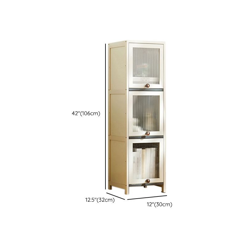 Contemporary White Wood Storage Cabinet Knobs Rectangle Storage Cabinet