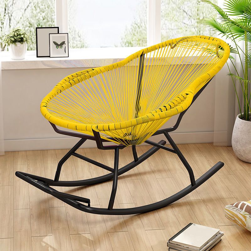 Contemporary Rattan Rocking Chair Outdoor Rocking Chair for Break