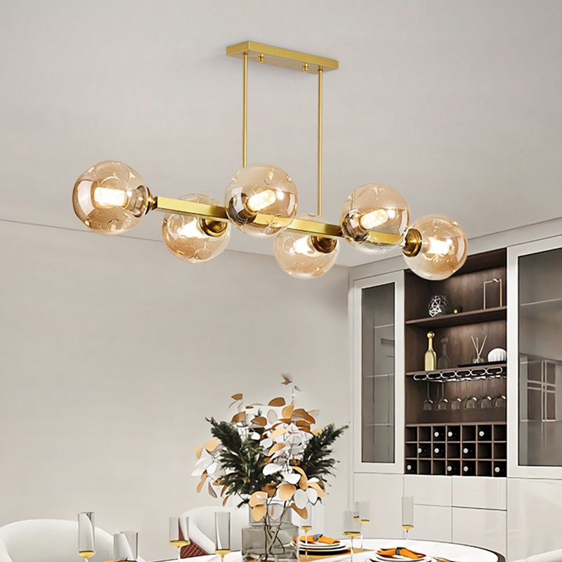 Bubbles Restaurant Island Pendant Light Glass Postmodernism Hanging Light Fixture