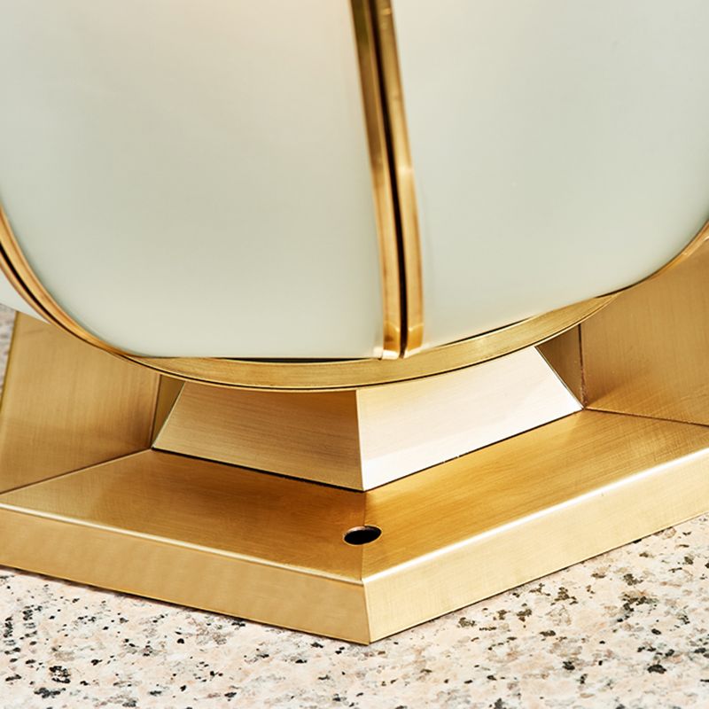 Round Shape Metal Solar Pillar Lamp Modern Style 1 Light Outdoor Light