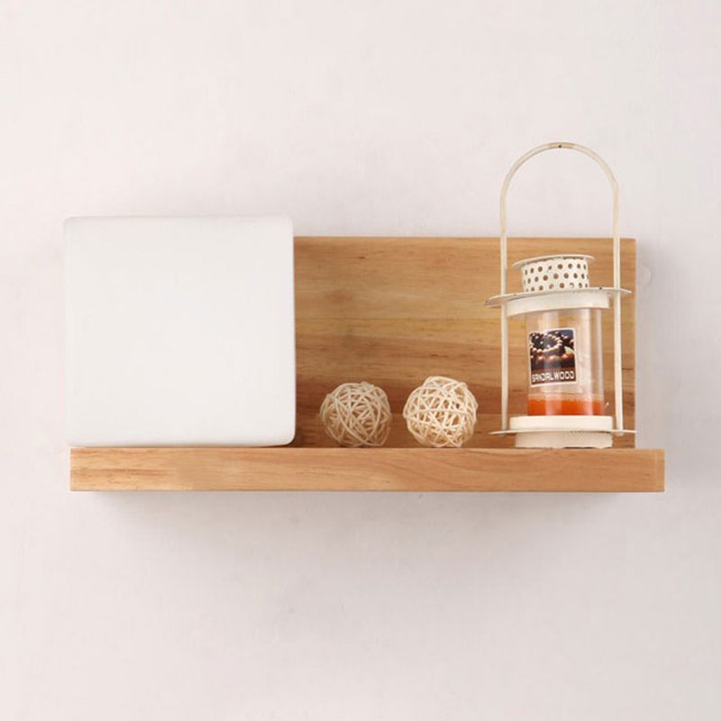 Modernos apliques de luz de pared de vidrio Square 1 luces de montaje de pared de 1 luces, barcos sin decoraciones