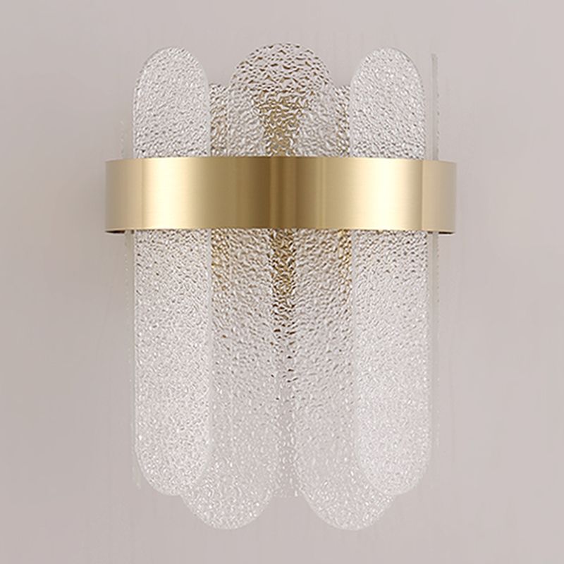Geometric Sconce Light Fixtures Modern Style Glass 2 Lights Sconce Lights for Living Room Bedroom