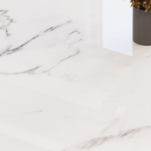 Modern Style Marble Table with White Rectangle Shape Table for Home Use