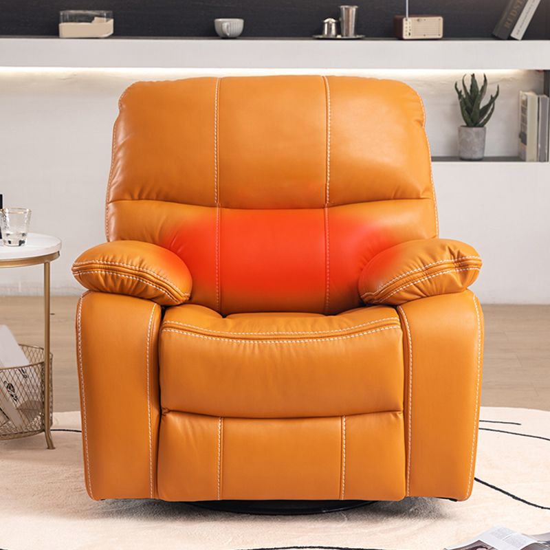 Wooden Frame Push Back Recliner Traditional Manual Recliner with Swivel Glider Base