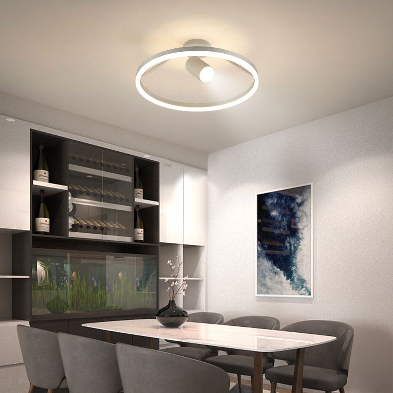 1 Spotlight LED Flush Luces de techo de techo de hierro forjado Montaje al ras para el dormitorio