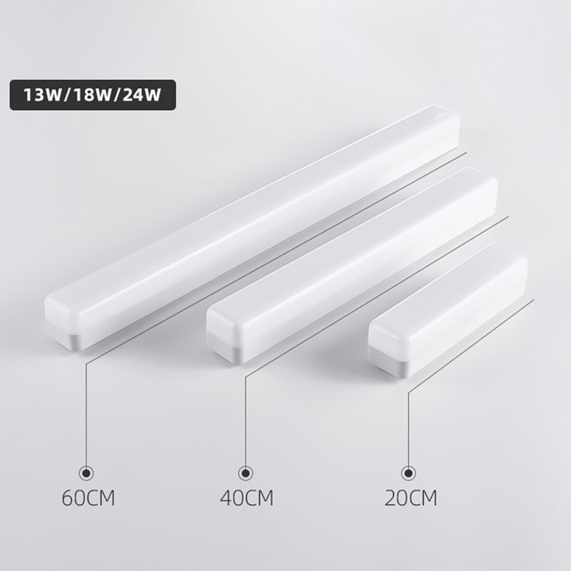 Lámpara de tocador LED de estilo minimalista lámpara lineal metálico espejo montado en la pared delantera para el baño