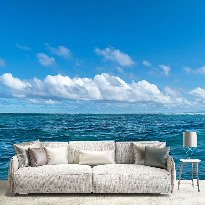Contemporary Photography Sea Wall Mural Wallpaper Bathroom Wall Covering