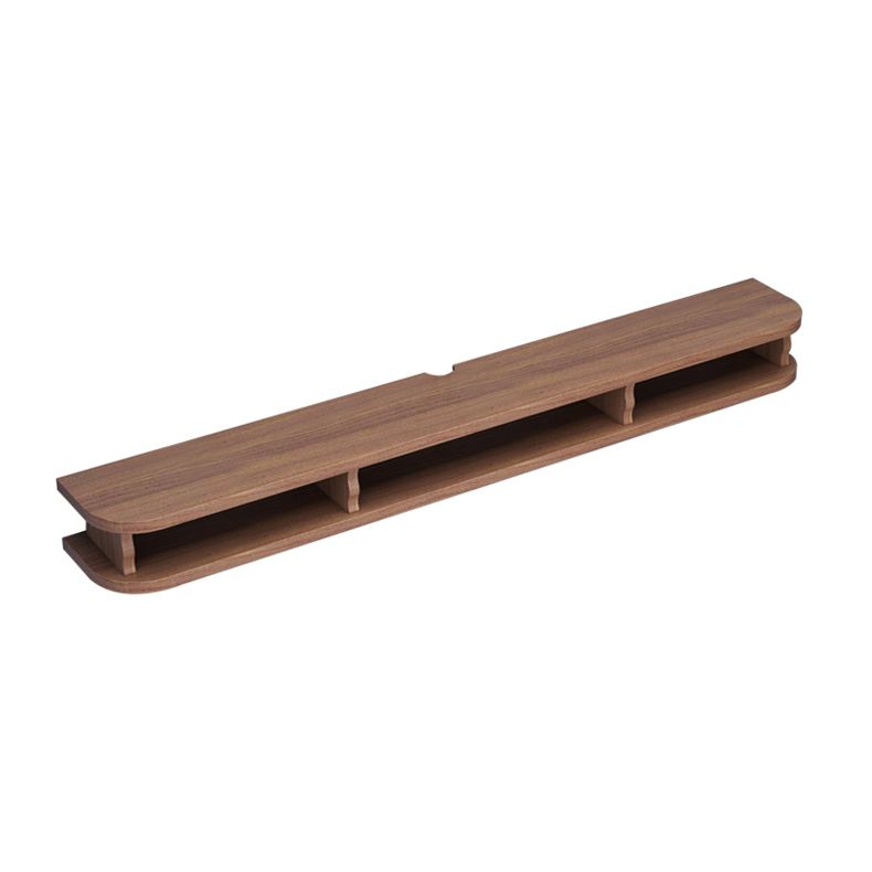 Scandinavian Engineered Wood Media Console Matte Finish TV Media Stand with Shelves