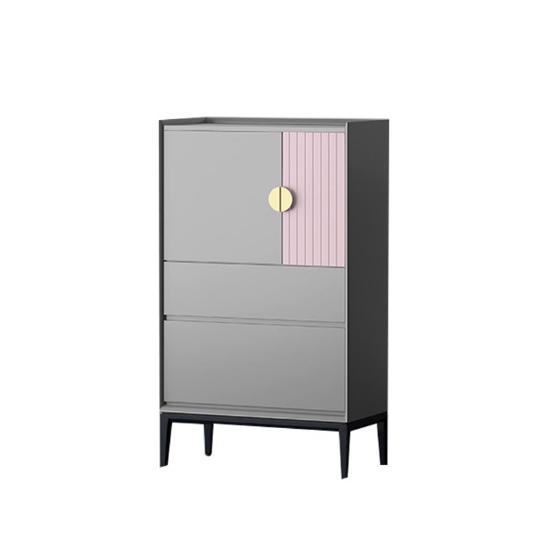 Modern Vertical Storage Chest with Soft-Close Drawers for Home