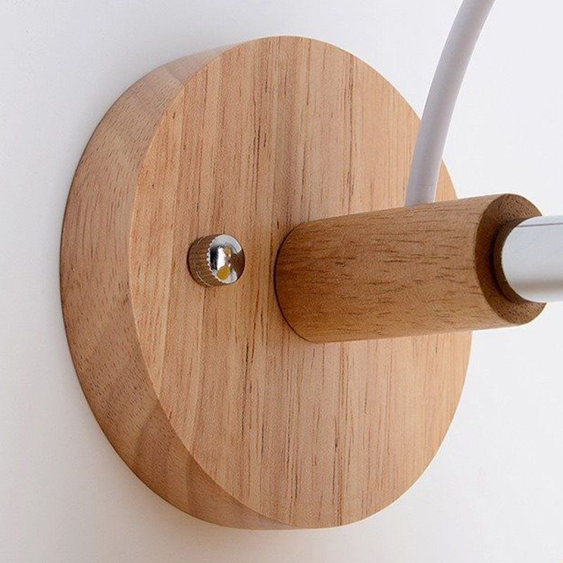 Macaron Cone Shape Wall Sconce Metal 1 Light Sconces for Bedroom