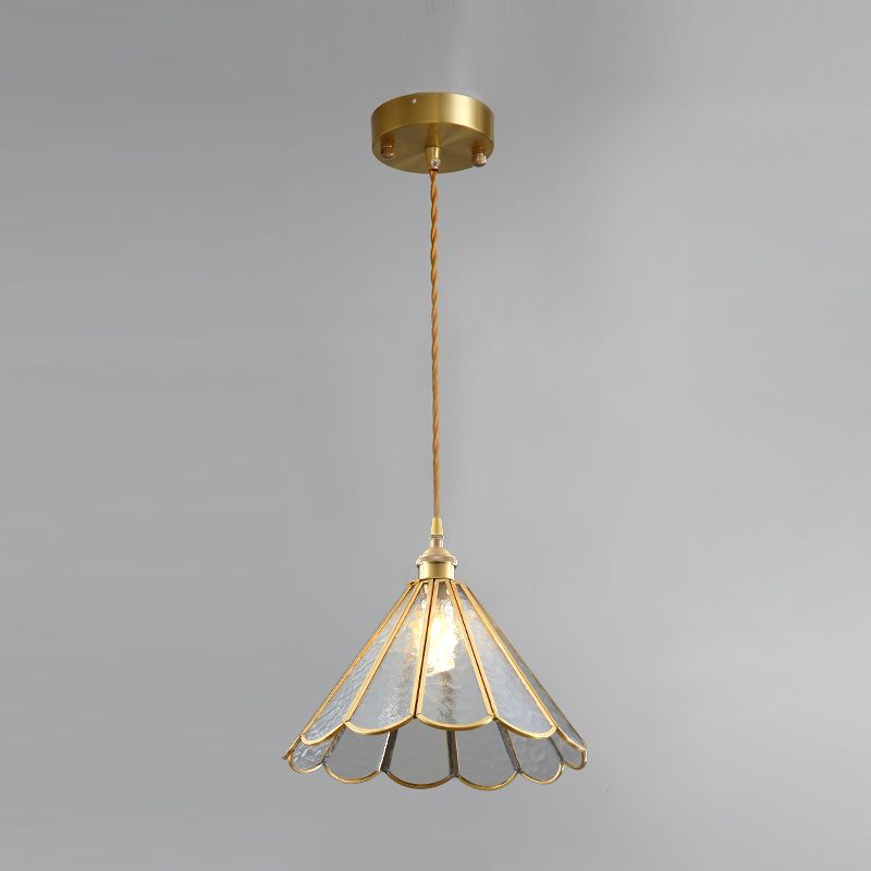 Tiffany Style Geometry Shape Hanging Light Glass Single Light Hanging Light Fixture