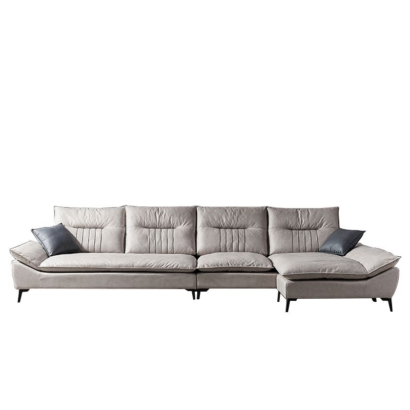 Contemporary Cushions Sofa 39.37"High Flared Arm Stain Resistant Sofa