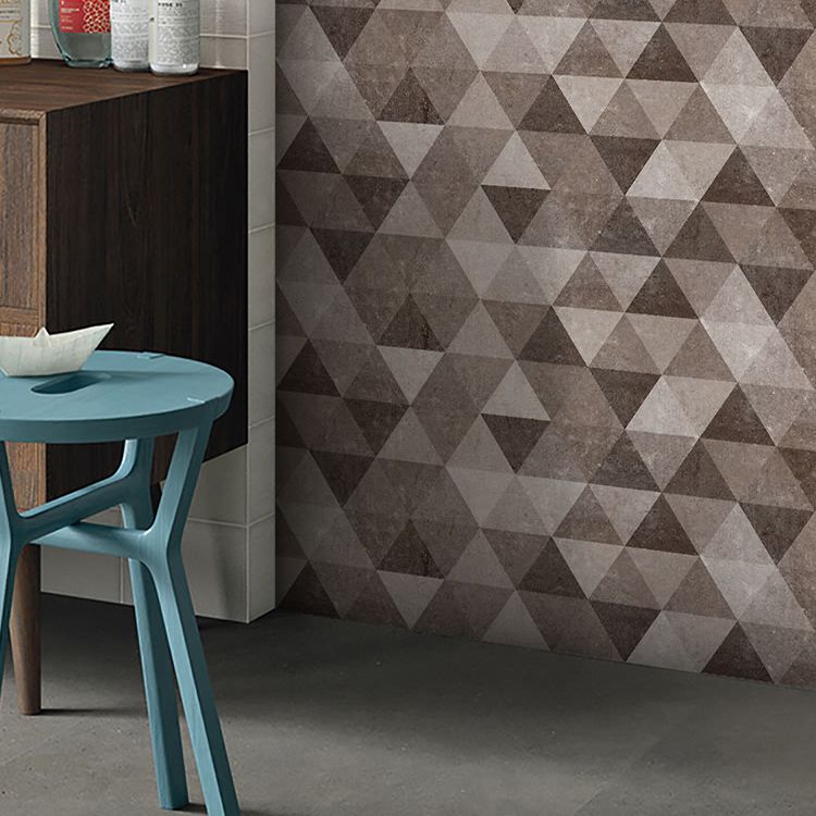 Brown Slip Resistant Floor Tile 12" x 24" Brick Look Singular PVC Tile
