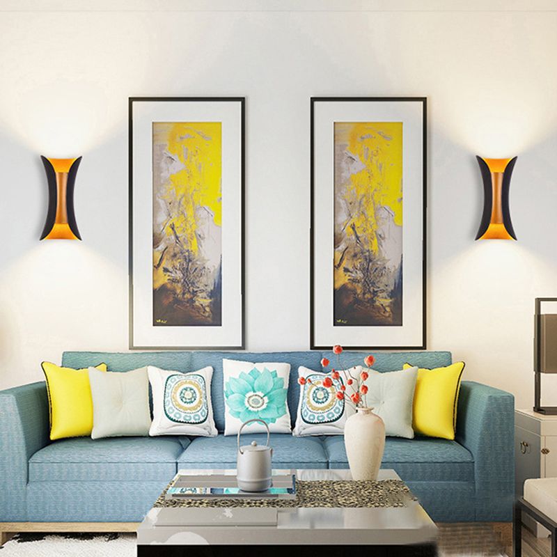 Curl Shape Wall Light Industrial Style Metal 1 Light Wall Lamp for Outdoor