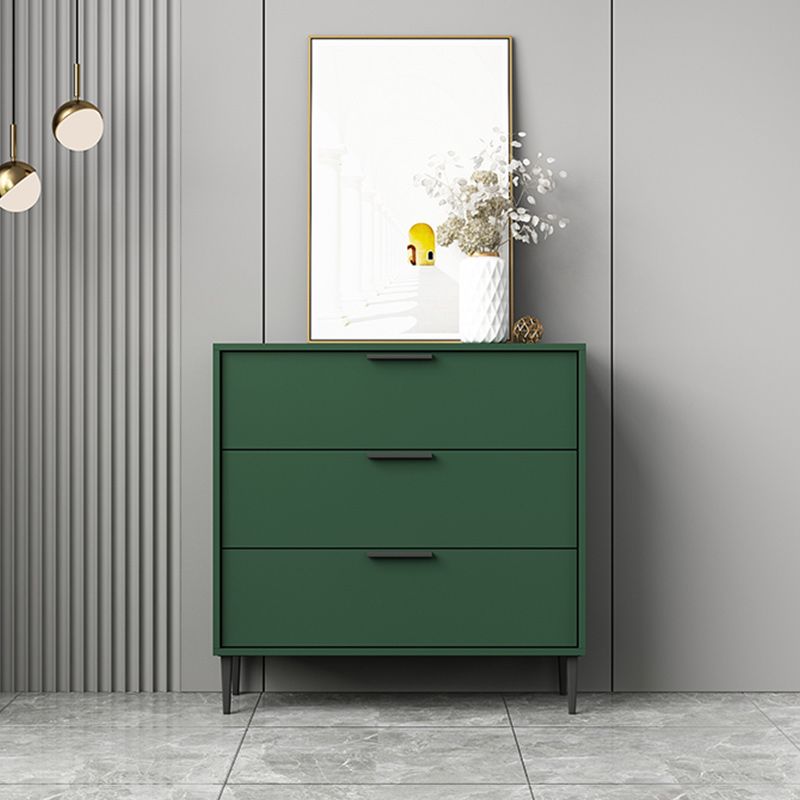 Modern Horizontal Storage Chest Dresser Wooden Storage Chest with Drawers