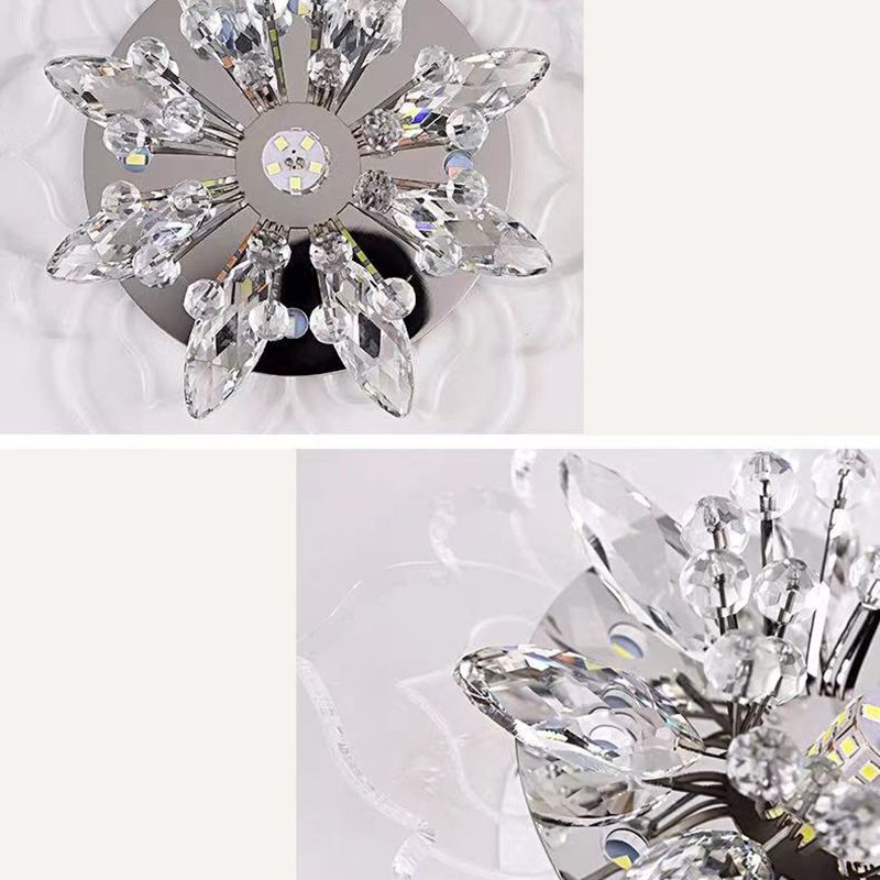 Fleur d'ébullition moderne Plafond des ébouillants Crystal Ceiling Lights