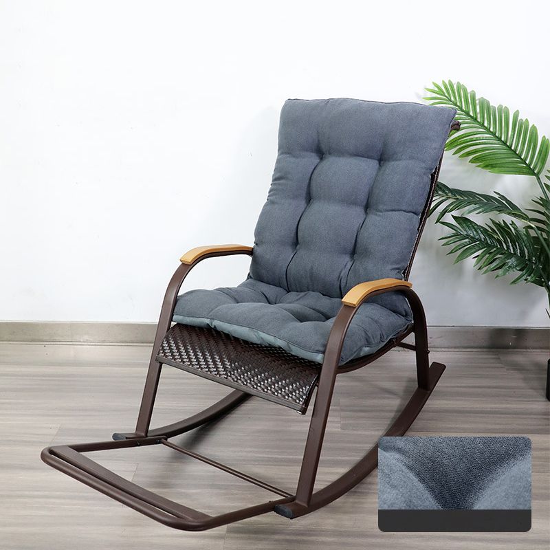 Mid Century Modern Rattan Rocking Chair Indoor Rocking Chair