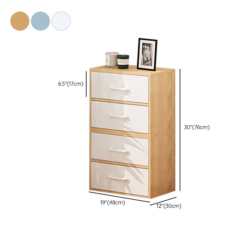 Contemporary Wood Storage Cabinet Modern Drawers Included Accent Chest