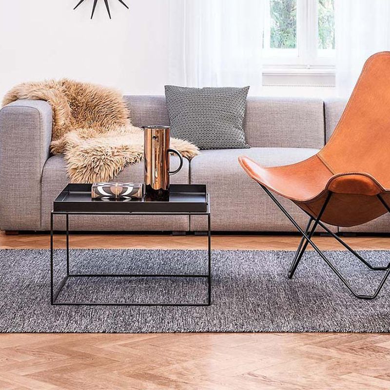 Square Iron Coffee Table Modernism Simple Frame Cocktail Table