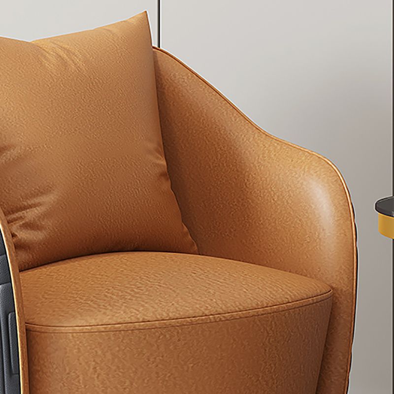 Contemporary Accent Armchair Modern Arms Included Barrel Accent Chair