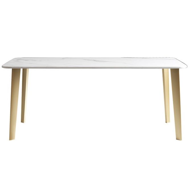 Rectangle Dining Site Table Traditional Luxury Stone Dining Room Collection with 4-foot
