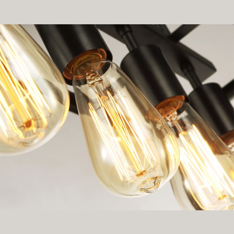 Glass 4 Lights Island Candelier Light Lights Lights Lightings para comedor