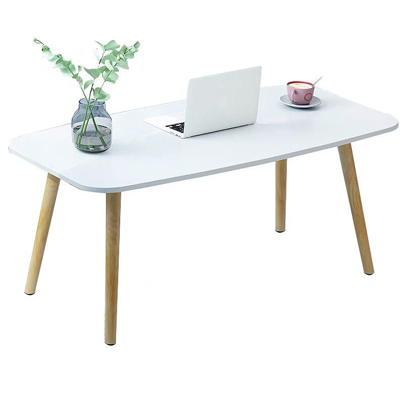4 Legs Base Design Wood Color Solid Wood White/wood-based Panel Top Coffee Table