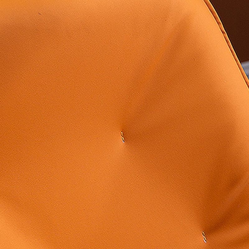 22.44"Wide x 22.44"Deep Bonded Leather Armless Chair with Spider Base