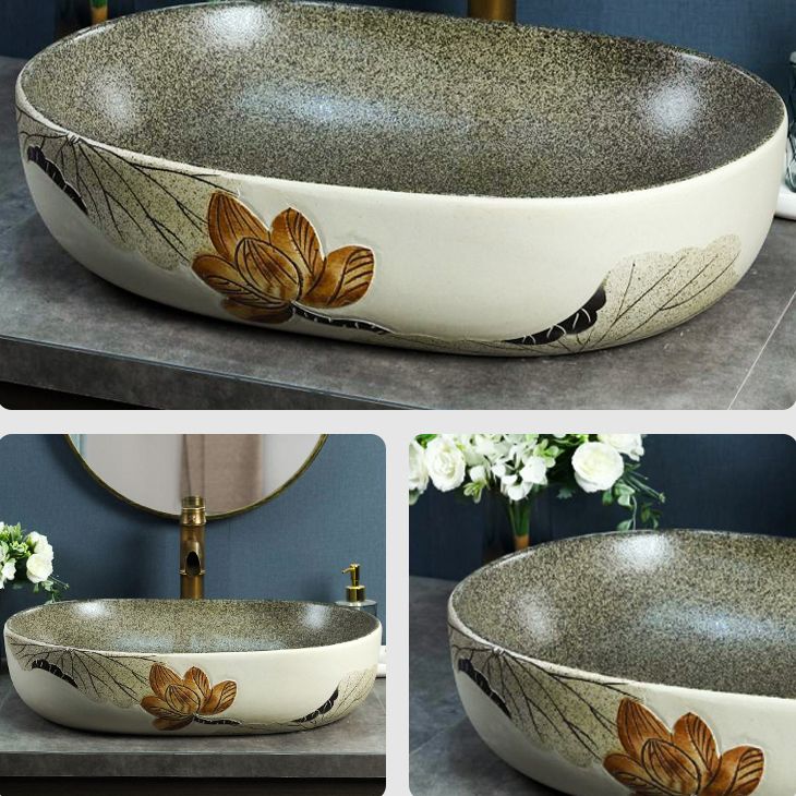 Porcelain Vessel Bathroom Sink Modern No Craftsmanship Vessel Bathroom Sink Only