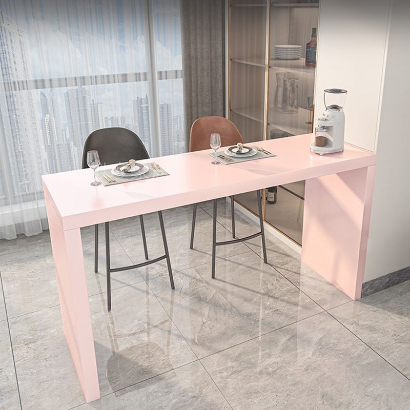 Modern Stone Bar Dining Table Rectangle Bar Table for Cafe And Breakroom