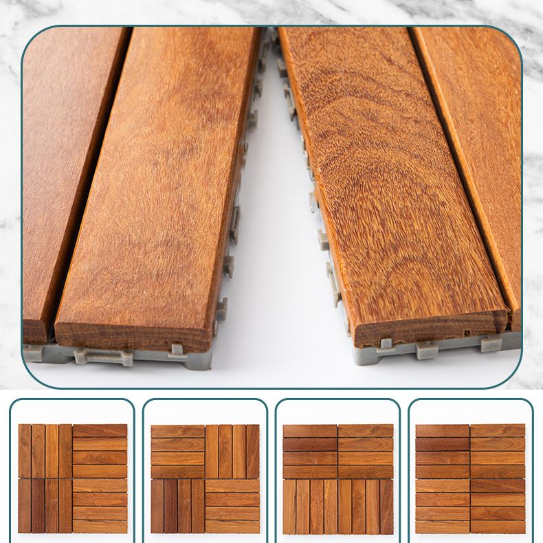 Interlocking Deck Tiles Wood Deck Flooring Tiles for Outdoor Patio