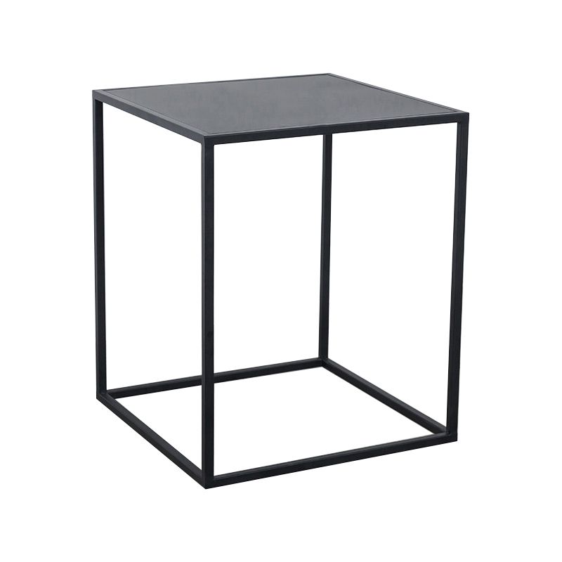 Mid-Century Metal End Slide Table Minimalist Frame Sofa Corner Table
