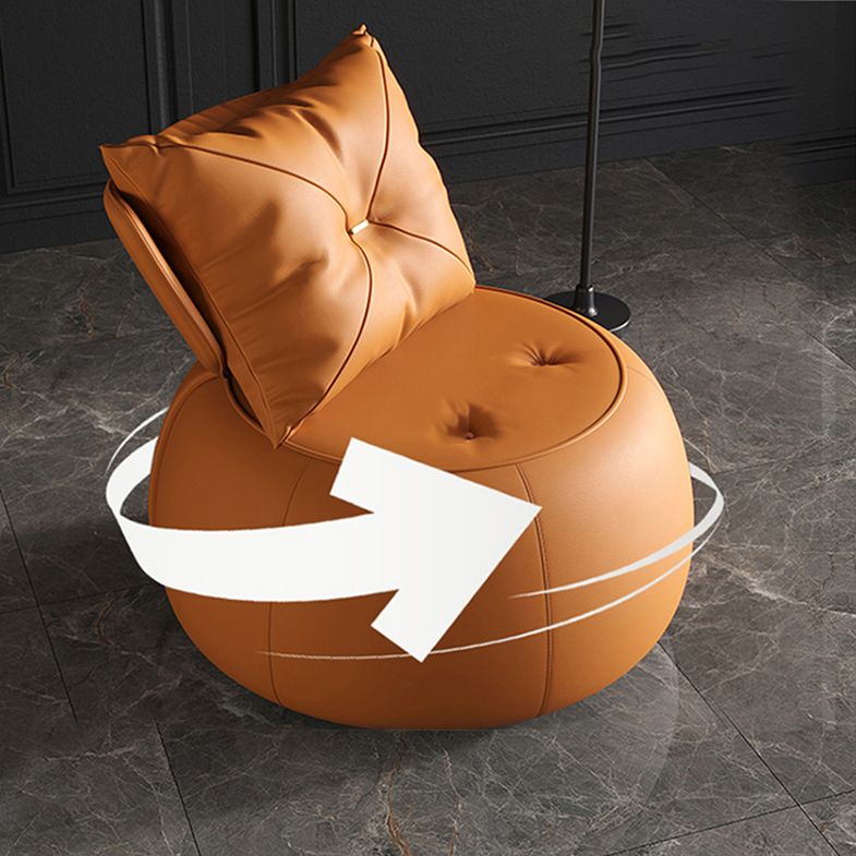 Contemporary Solid Color Lounge Chair Living Room Swivel Side Chair