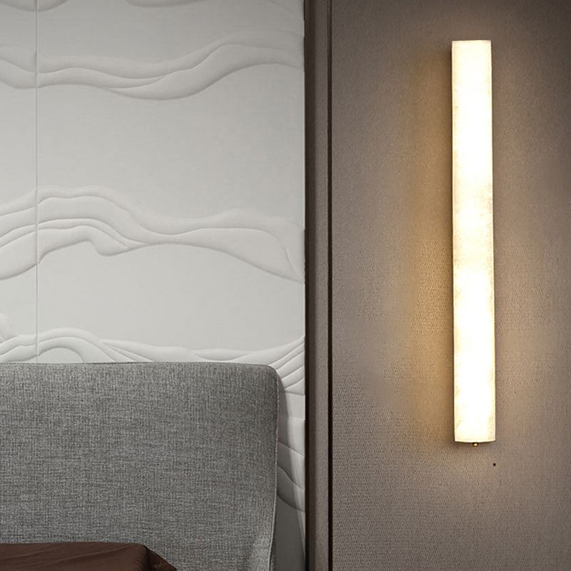 Modernism Wall Sconce Marble Shade Wall Light Fixture for Living Room