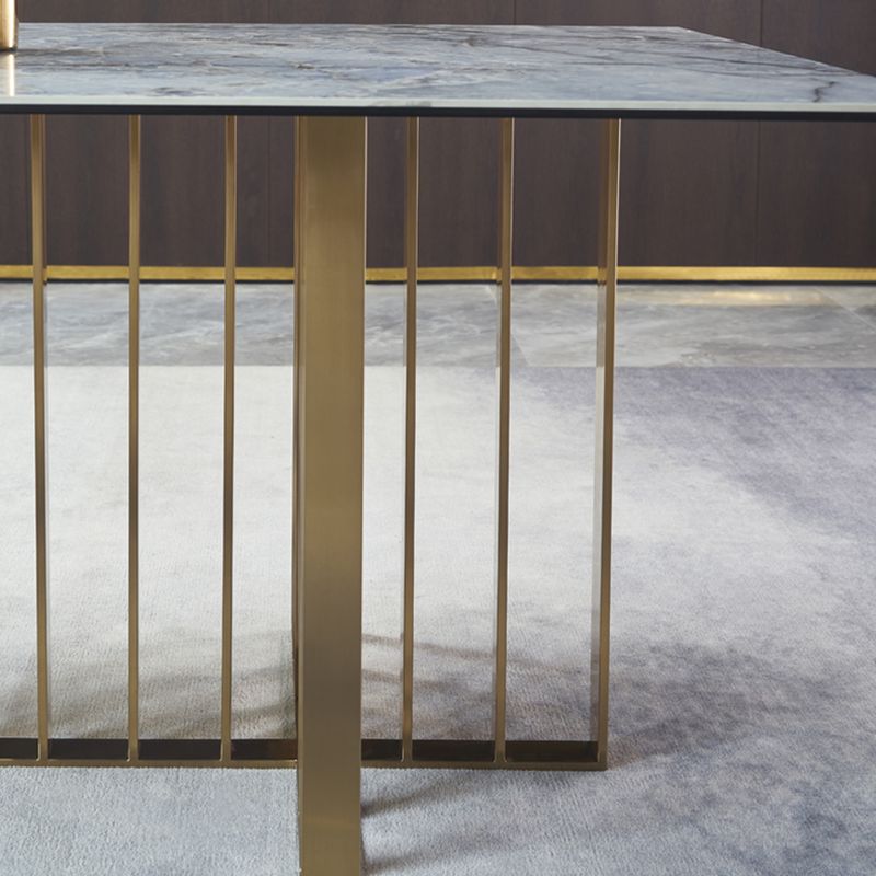 Nordic Style 1/2/5/7 Pieces Dining Chairs Set Rectangle Stone Furniture in Gray