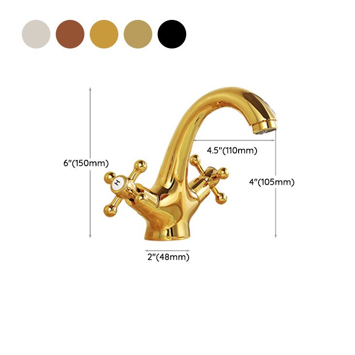 Industrial Centerset Bathroom Sink Faucet Vintage Cross Handles Lavatory Faucet