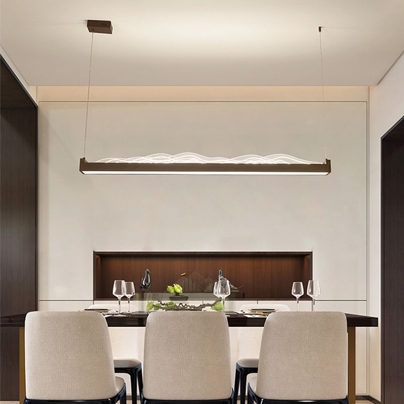 Luces colgantes colgantes geométricos de estilo moderno accesorios de iluminación de araña de metal