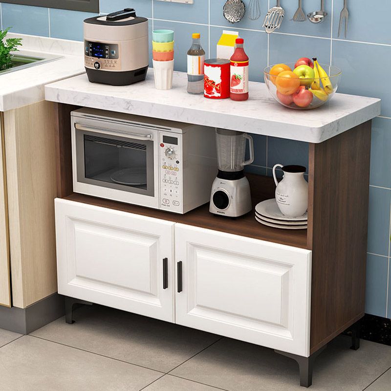 Modern Style Kitchen Island Table Double Sided Cabinet Kitchen Island