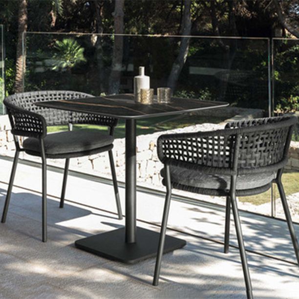 Boho Style Dining Set 1/3/5/7/9 Pieces Stone Dining Table Set for Outdoor