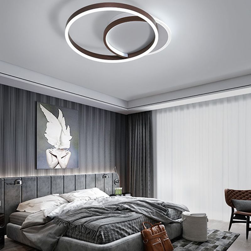 Circle Ceiling Light Fixture Minimalist LED Aluminum Ceiling Mounted Light