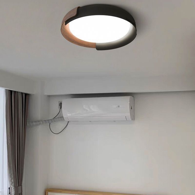 Modern Aluminum Flush Mount Lamp Acrylic Shade Flush Mount Ceiling Fixture for Bedroom