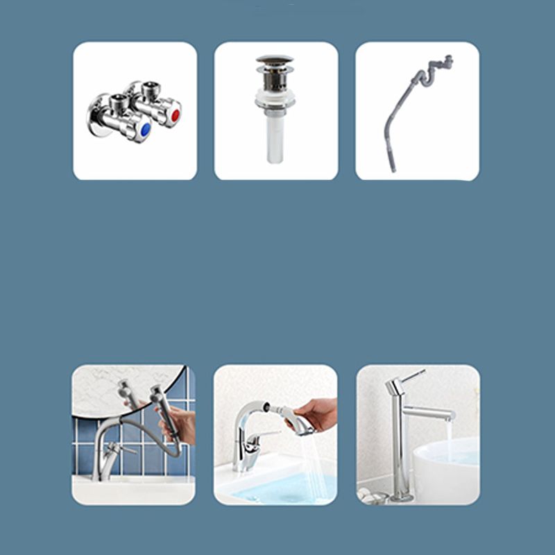 White Porcelain Bathroom Sink with Overflow Vessel Bathroom Sink