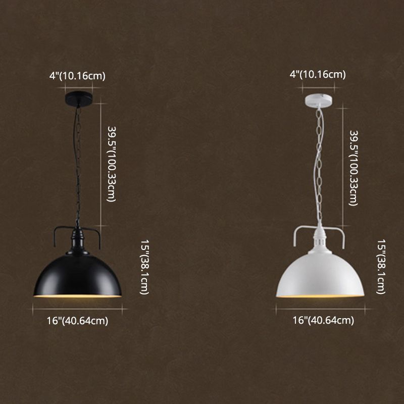 Swivel Joint Pendant Light Industrial Nautical 1 Light Metal Bowl Farmhouse Hanging Lights