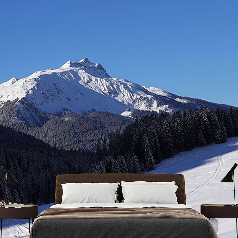 Mountain Landscapes Mural Wallpaper Mildew Resistant Living Room Decoration