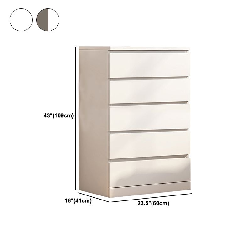 Modern Wood Accent Chest with Drawers Rectangle Chest 23.62" Long