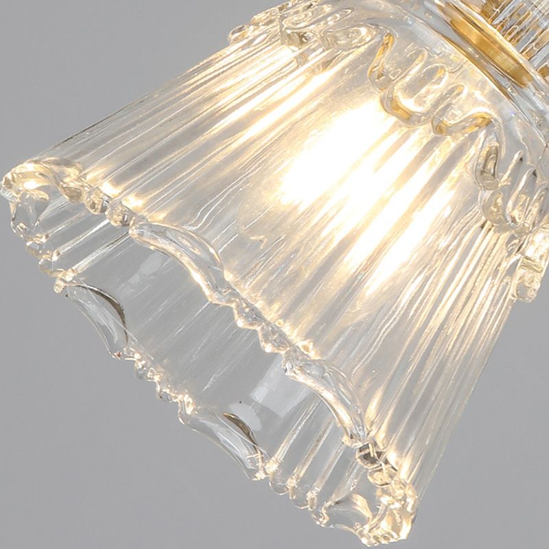 Flared Wall Sconce Lighting Industrial Style Glass 1 Light Wall Mounted Light