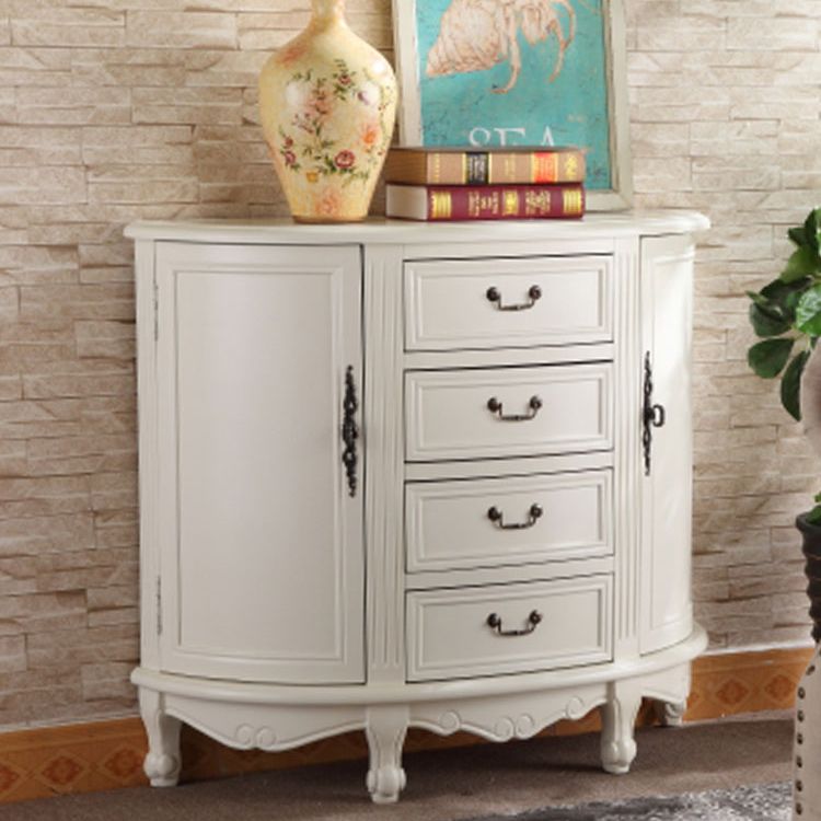 Traditional Storage Chest Manufactured Wood Dresser with 4 Drawers