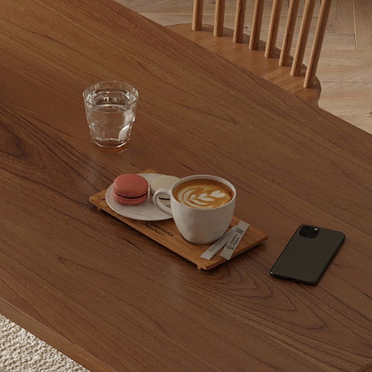 Modern 1/4/5 Pieces Rectangle Dining Set Solid Wood Dining Table with Chairs