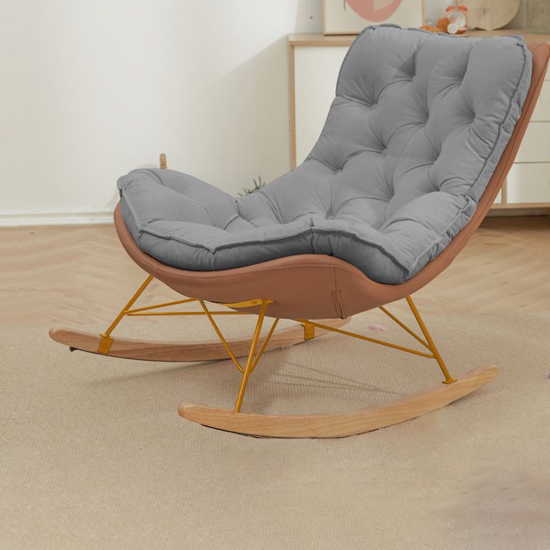 Contemporary Armless Accent Chair Tufted Lounge Chair with High Back